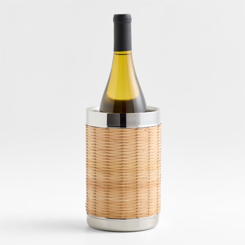 Amici Wicker Wine Cooler | Crate & Barrel