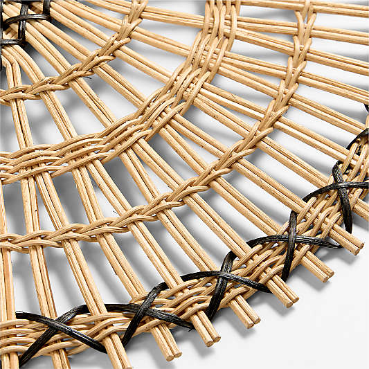 Amira Natural Radial Rattan Placemat