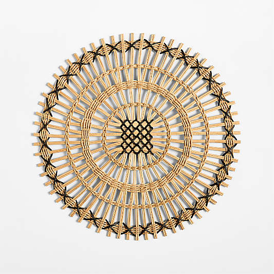 Amira Natural Radial Rattan Placemat