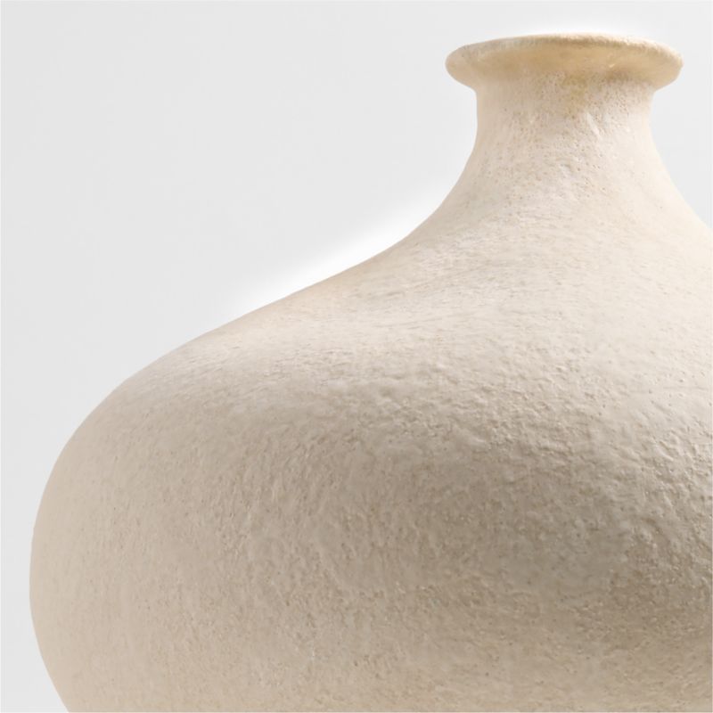 Amphore Large Cream Ceramic Plaster Vase 16" - image 7 of 8