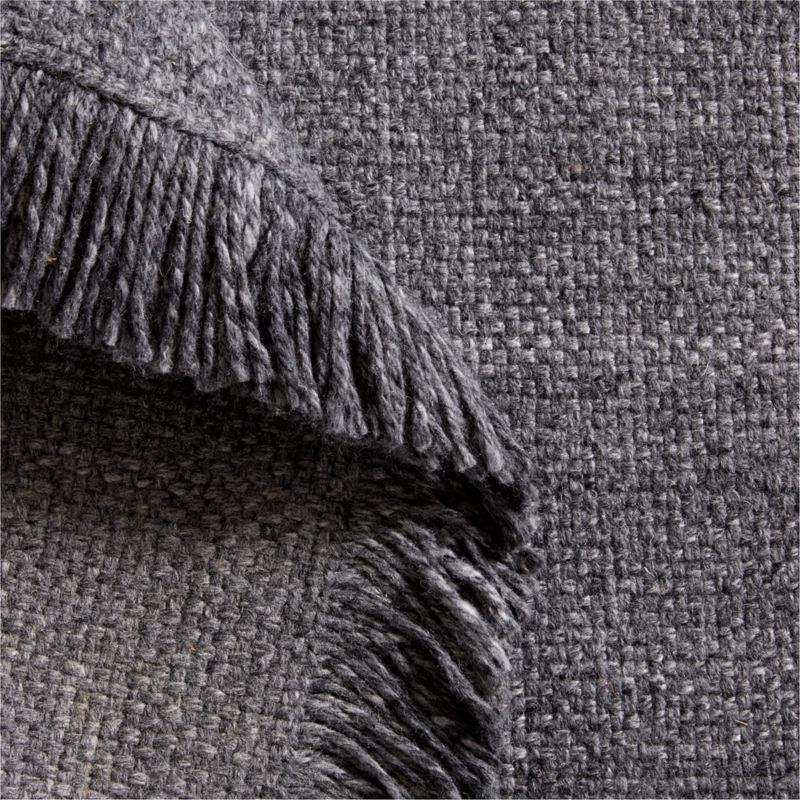 Amsterdam Performance Flatweave Dark Grey Area Rug 9'x12' - image 4 of 6