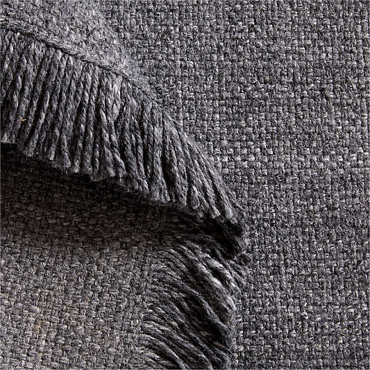 Amsterdam Performance Flatweave Dark Grey Area Rug
