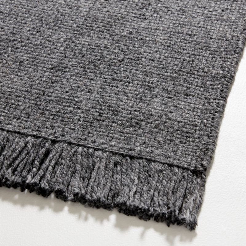 Amsterdam Performance Flatweave Dark Grey Area Rug 9'x12' - image 5 of 6