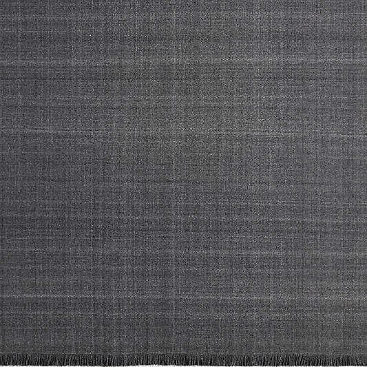 Amsterdam Flat Weave Dark Grey Rug Swatch 12"x18"