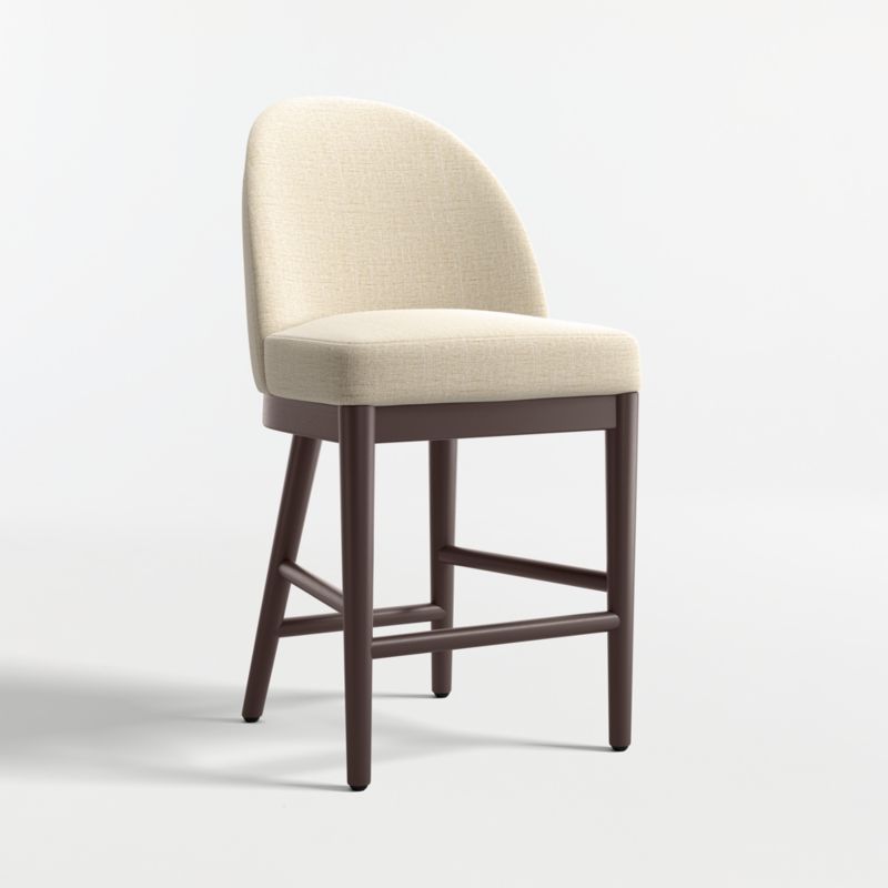 Ana Ivory Counter Stool with Performance Fabric - image 3 of 7