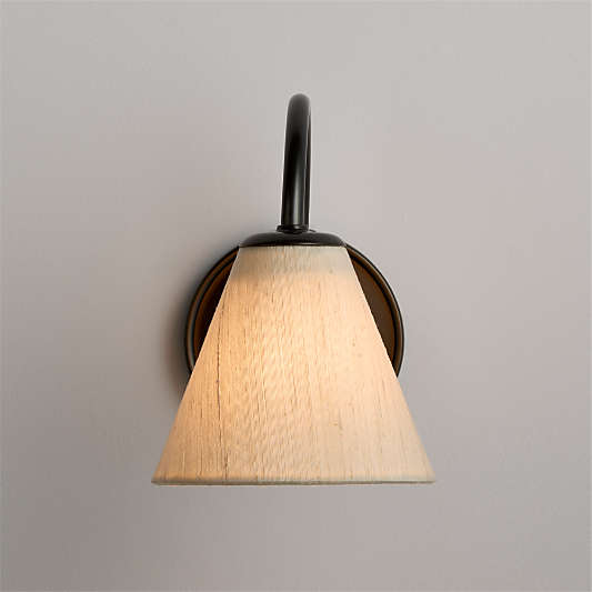Anais Black Wall Sconce Light