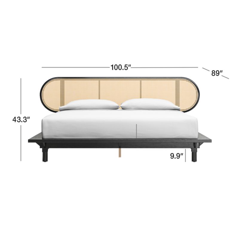 View Anaise Cane King Bed Frame - image 2 of 12