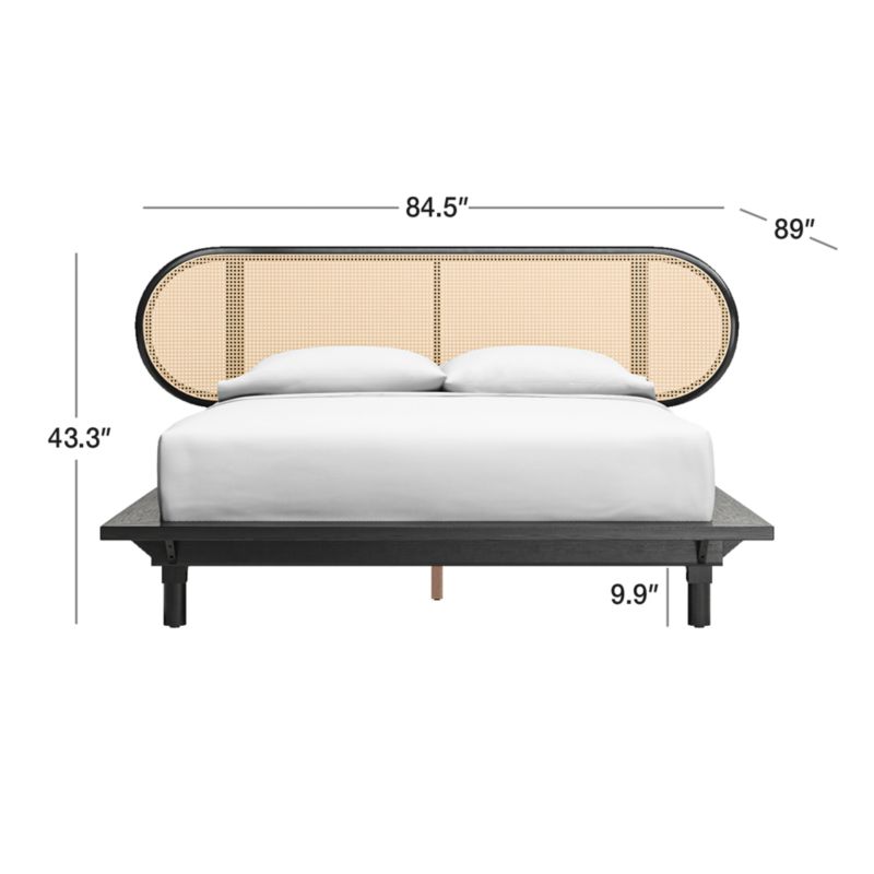 View Anaise Cane Queen Bed Frame - image 2 of 11