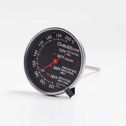 Crate & Barrel Analog Leave-In Meat Thermometer