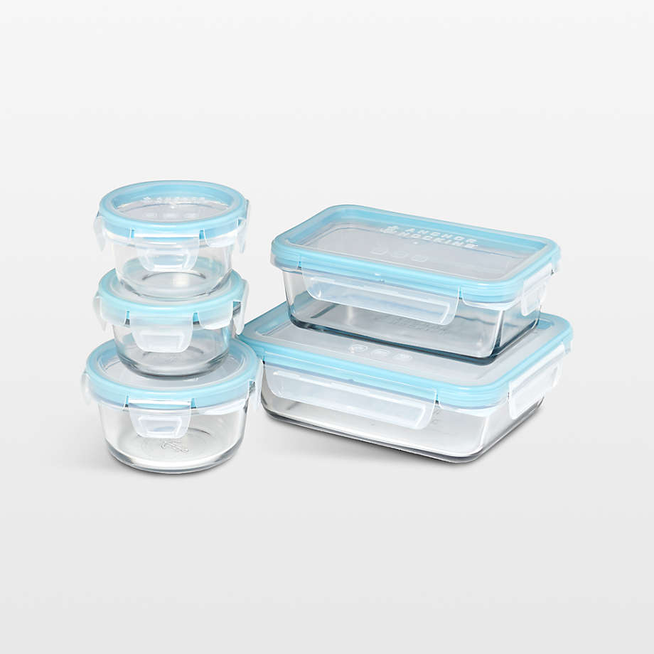 Kitchen Storage Rectangle w/ Blue Lid 1 7/8 cup - Anchor Hocking  FoodserviceAnchor Hocking Foodservice