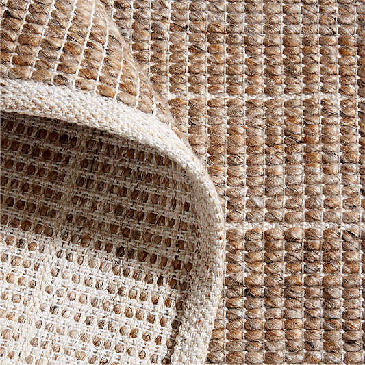 Andalucia Performance Handwoven Beige Rug Swatch 12"x18"