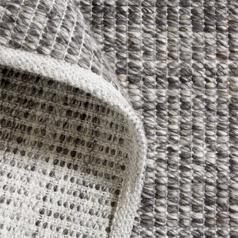 Andalucia Performance Handwoven Grey Rug Swatch 12"x18" - image 2 of 4