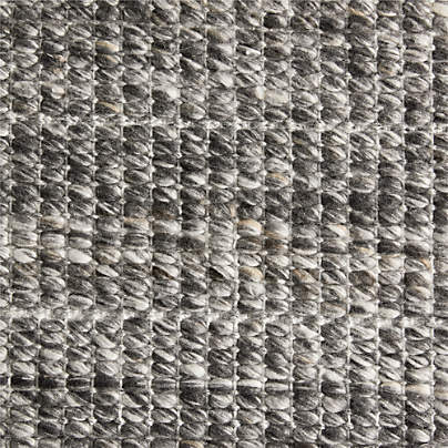 Andalucia Performance Handwoven Grey Rug Swatch 12"x18"