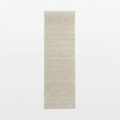 Andalucia Performance Handwoven Sand Beige Runner Rug 2'10"x9'