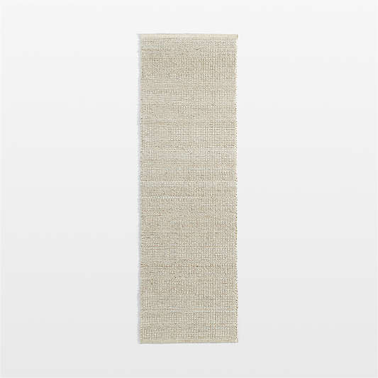 Andalucia Performance Handwoven Sand Beige Runner Rug 2'10"x9'