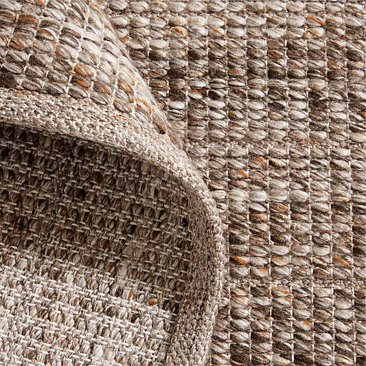 Andalucia Performance Handwoven Taupe Beige Rug Swatch 12"x18"
