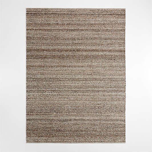 Andalucia Performance Handwoven Taupe Beige Area Rug 6'x9'