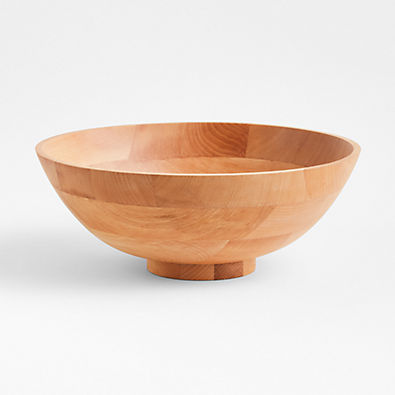 View Anders 15" Natural Wood Serving Bowl details