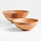 View Anders Extra-Large 18" Natural Wood Serving Bowl - image 2 of 4