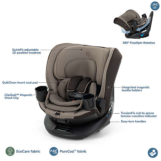 Maxi-Cosi Andi Truffle 360 Rotating All-in-One Convertible Baby Car Seat