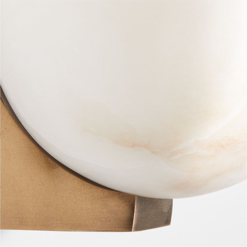 Ando Brass Alabaster Sconce Light - image 4 of 6