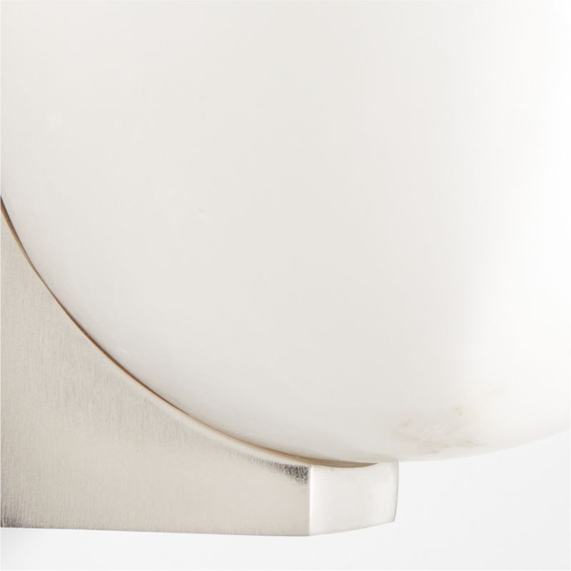 Ando Nickel Alabaster Sconce Light - image 3 of 6