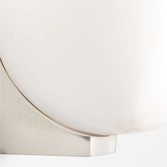 Ando Nickel Alabaster Sconce Light