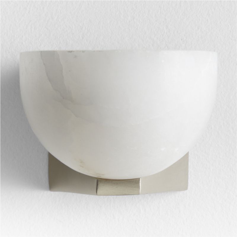 Ando Nickel Alabaster Sconce Light - image 5 of 6