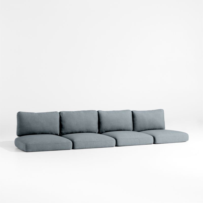 Andorra Haze Grey Sunbrella ® 2-Piece Outdoor Sofa Cushions - image 0 of 4