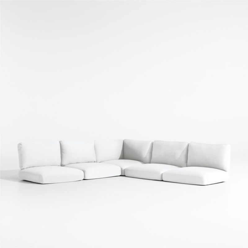 Andorra White Sunbrella ® 3-Piece L-Shaped Outdoor Cushions - image 0 of 4