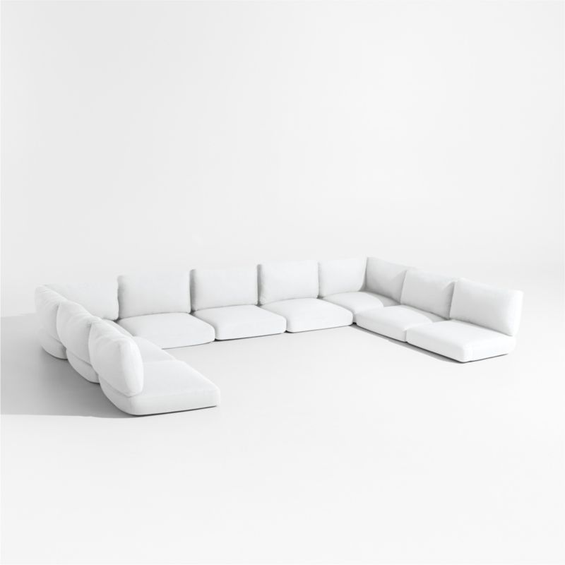 Andorra White Sunbrella ® 7-Piece U-Shaped Outdoor Cushions - image 0 of 4