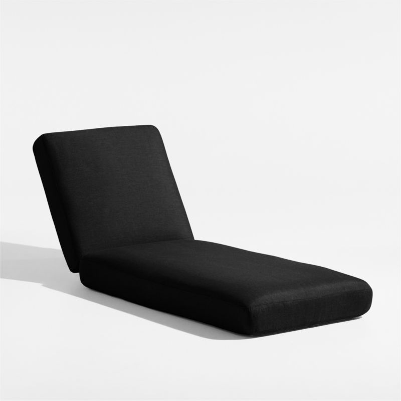 Andorra Black Sunbrella ® Outdoor Chaise Lounge Cushion - image 0 of 3