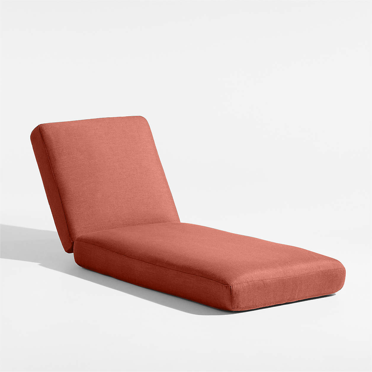 Andorra Henna Red Sunbrella Outdoor Chaise Lounge Cushion Crate & Barrel