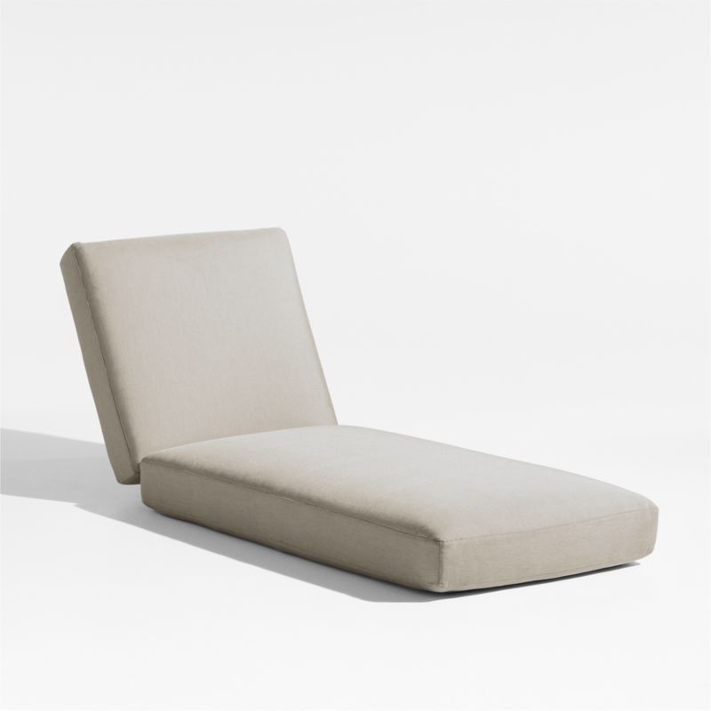 Andorra Sand Outdoor Chaise Lounge Cushion