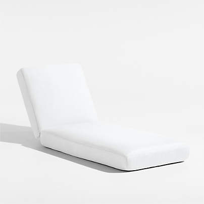 Andorra White Sunbrella ® Outdoor Chaise Lounge Cushion