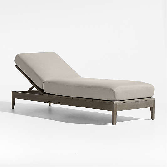 Andorra Silver Sunbrella ® Outdoor Chaise Lounge Cushion