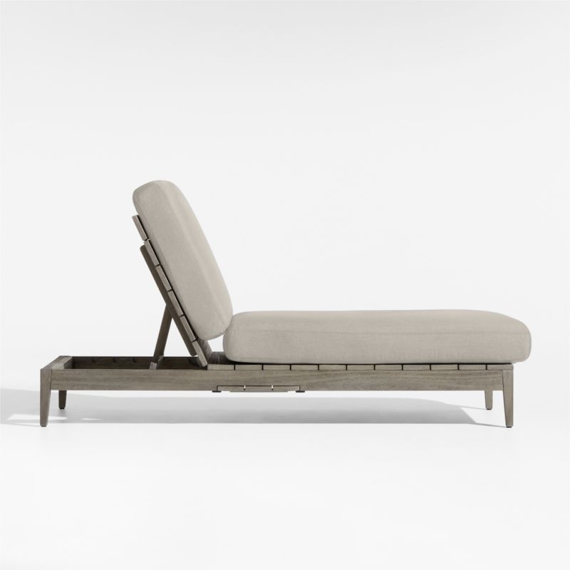 Andorra Silver Sunbrella ® Outdoor Chaise Lounge Cushion