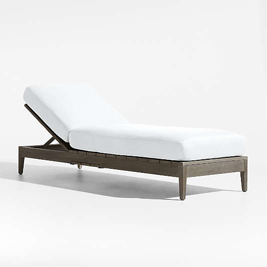 Andorra White Sunbrella ® Outdoor Chaise Lounge Cushion