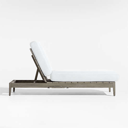 Andorra White Sunbrella ® Outdoor Chaise Lounge Cushion