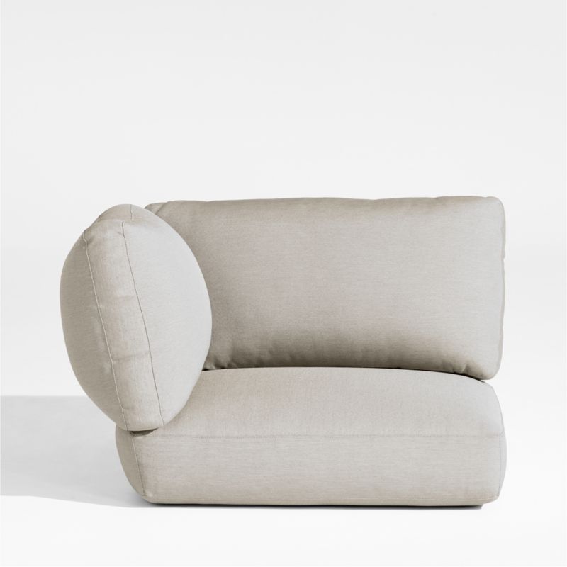 Andorra Taupe Outdoor Corner Chair Cushion