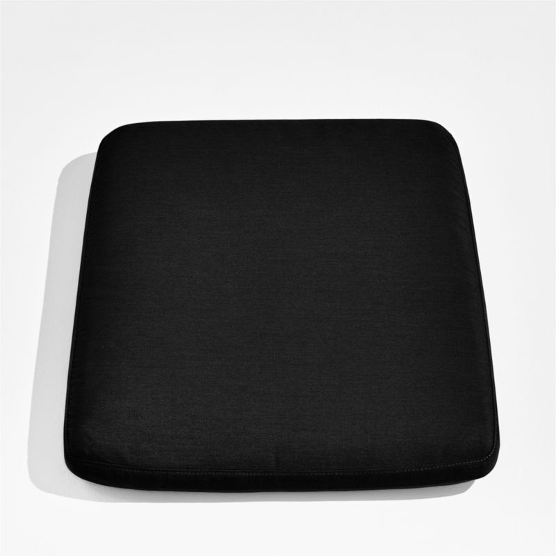 Viewing product image Andorra Black Sunbrella ® Outdoor Dining Chair Cushion - image 1 of 1