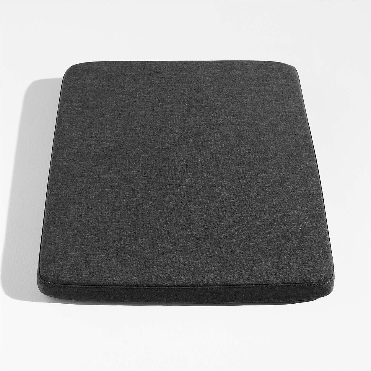 Andorra Charcoal Grey Sunbrella Outdoor Dining Chair Cushion Crate