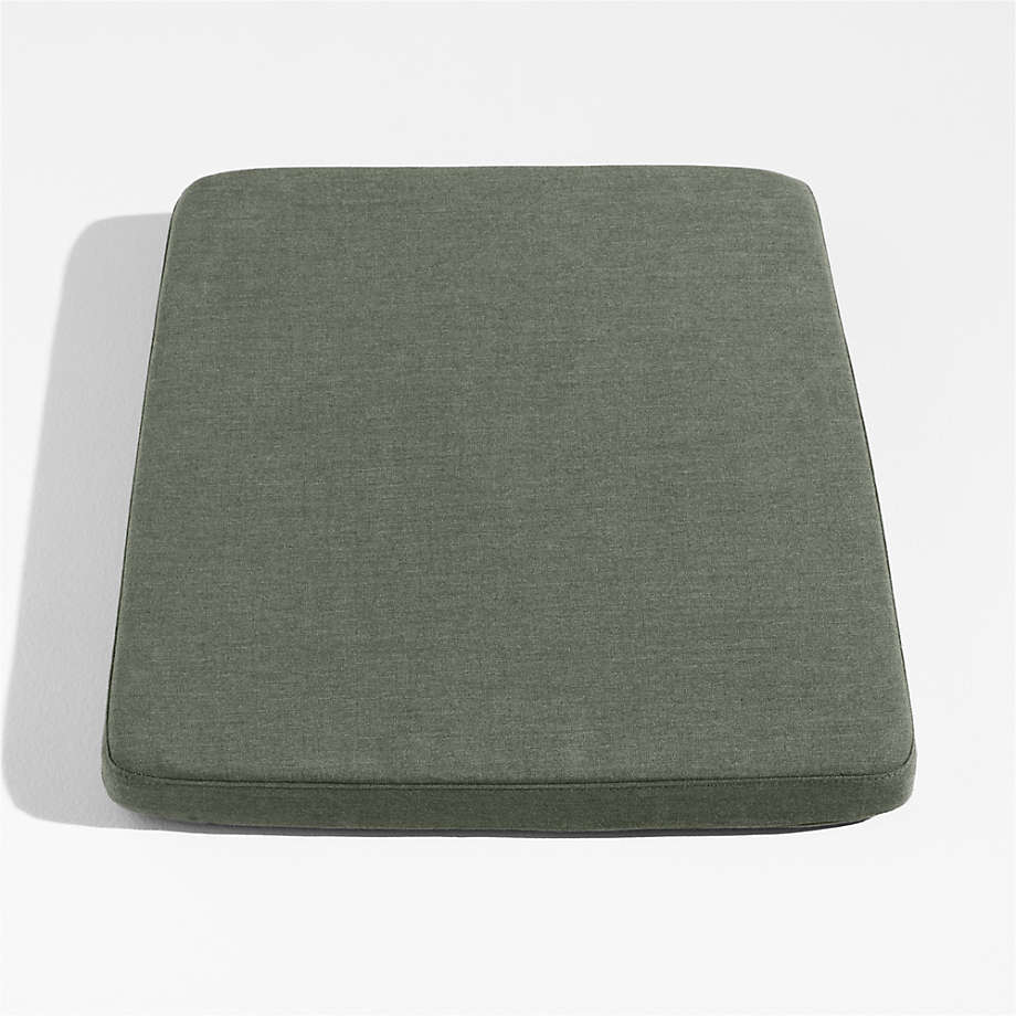 Andorra Sage Green Sunbrella Outdoor Dining Chair Cushion Crate & Barrel