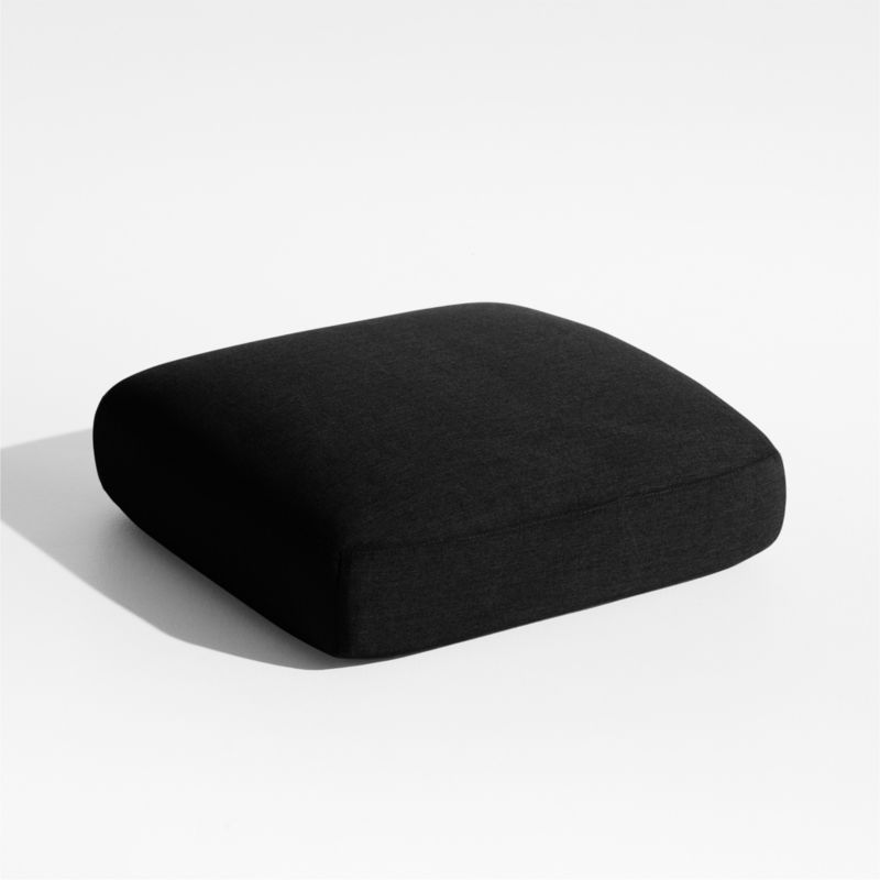 Andorra Black Sunbrella ® Outdoor Ottoman Cushion - image 0 of 1