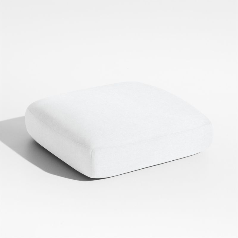 Andorra White Sunbrella ® Outdoor Ottoman Cushion - image 0 of 1