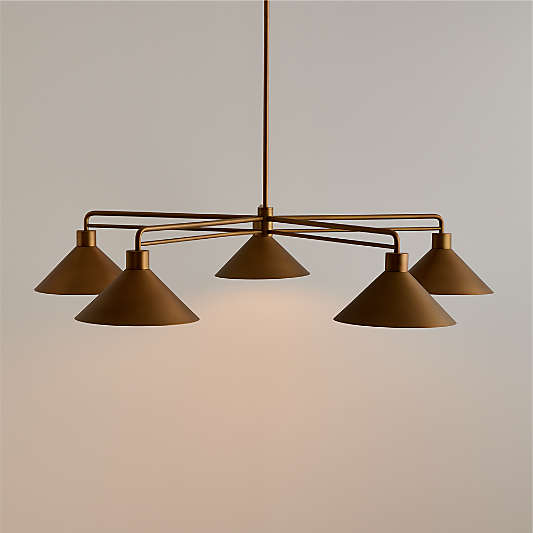 Andre Brass Chandelier Lighting