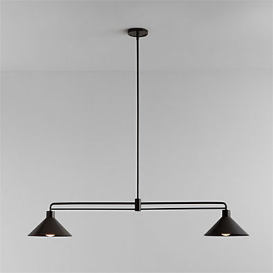 View Andre Black 2-Light Pendant details