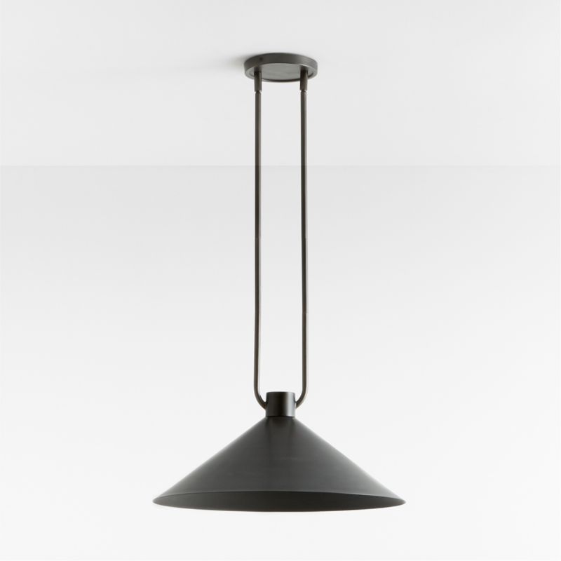 Andre Black Cone Pendant Light - image 3 of 7