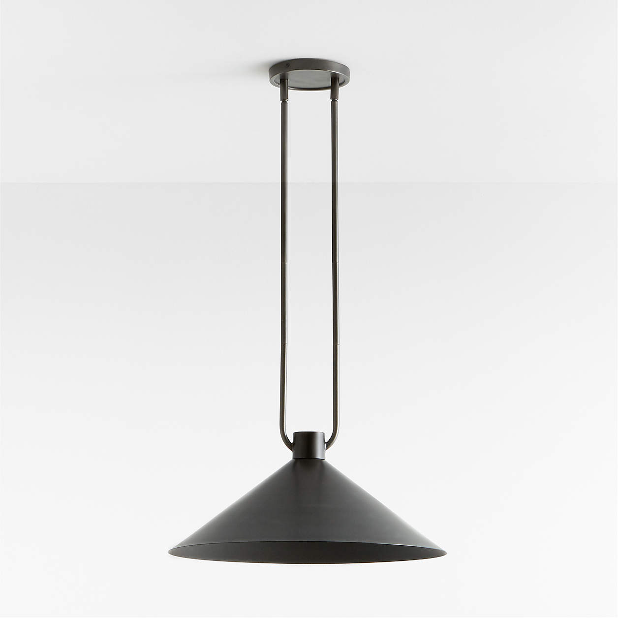 Andre Black Cone Pendant Light Reviews Crate And Barrel Canada