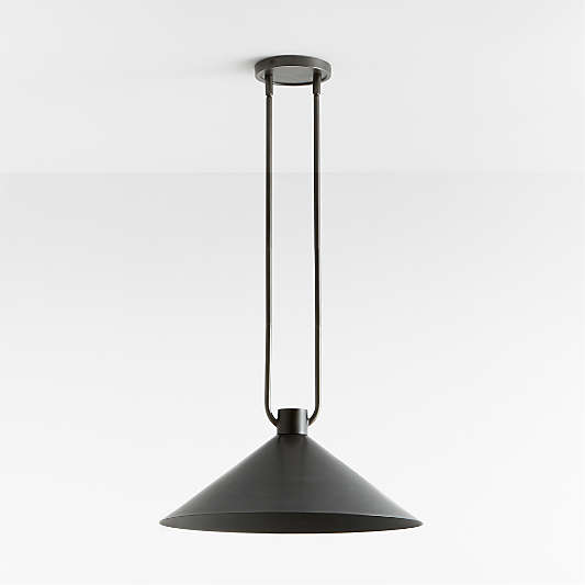 Andre Black Single Pendant Light